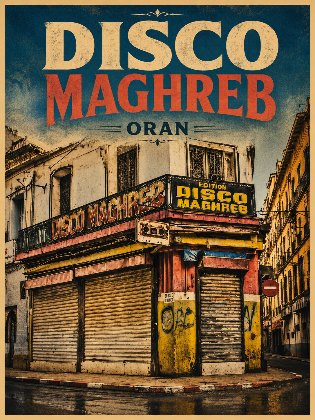 Disco Maghreb – Oran, Algérie | Affiche Vintage