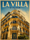 La Villa d'Alger – Affiche Vintage | Alger, Algérie