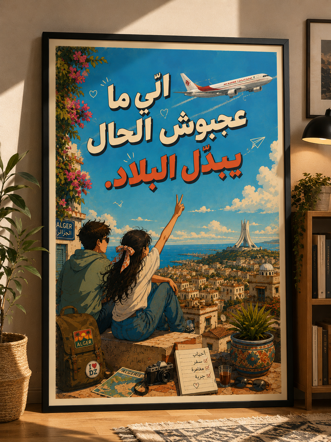 Affiche Vintage – الّي ما عجبوش الحال يبدّل البلاد